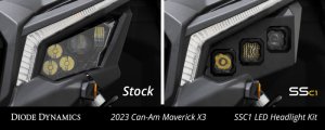 Can-Am Maverick X3 Headlight Kit - Diode Dynamics - Stage Series C1 - White - `17-`25 Can-Am Maverick X3 Headlight Kit - Diode Dynamics - Stage Series C1 - White - `17-`25